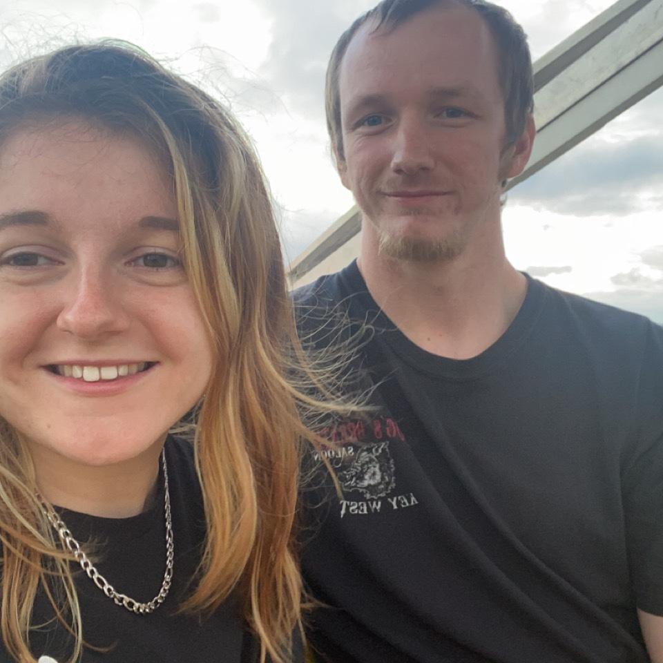 At the fair on Ferris wheel