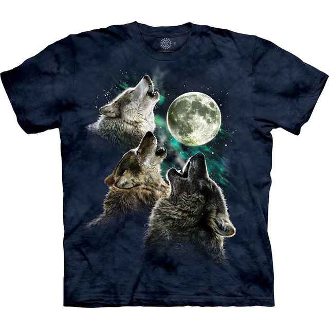 The Mountain Men's Three Wolf Moon Short Sleeve Tee