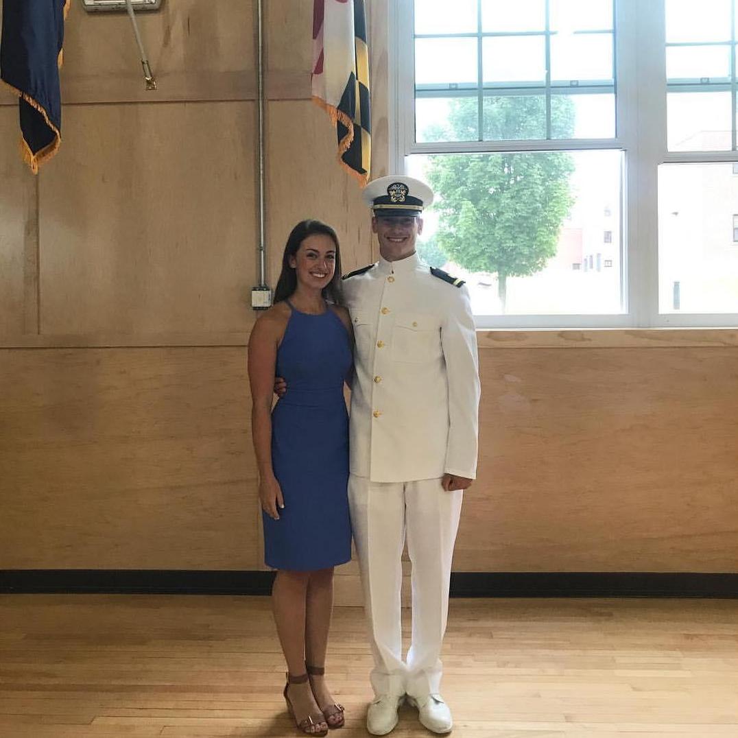 James finished officer development school for the Navy!