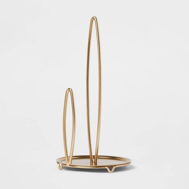 Iron Wire Paper Towel Holder Gold - Threshold™