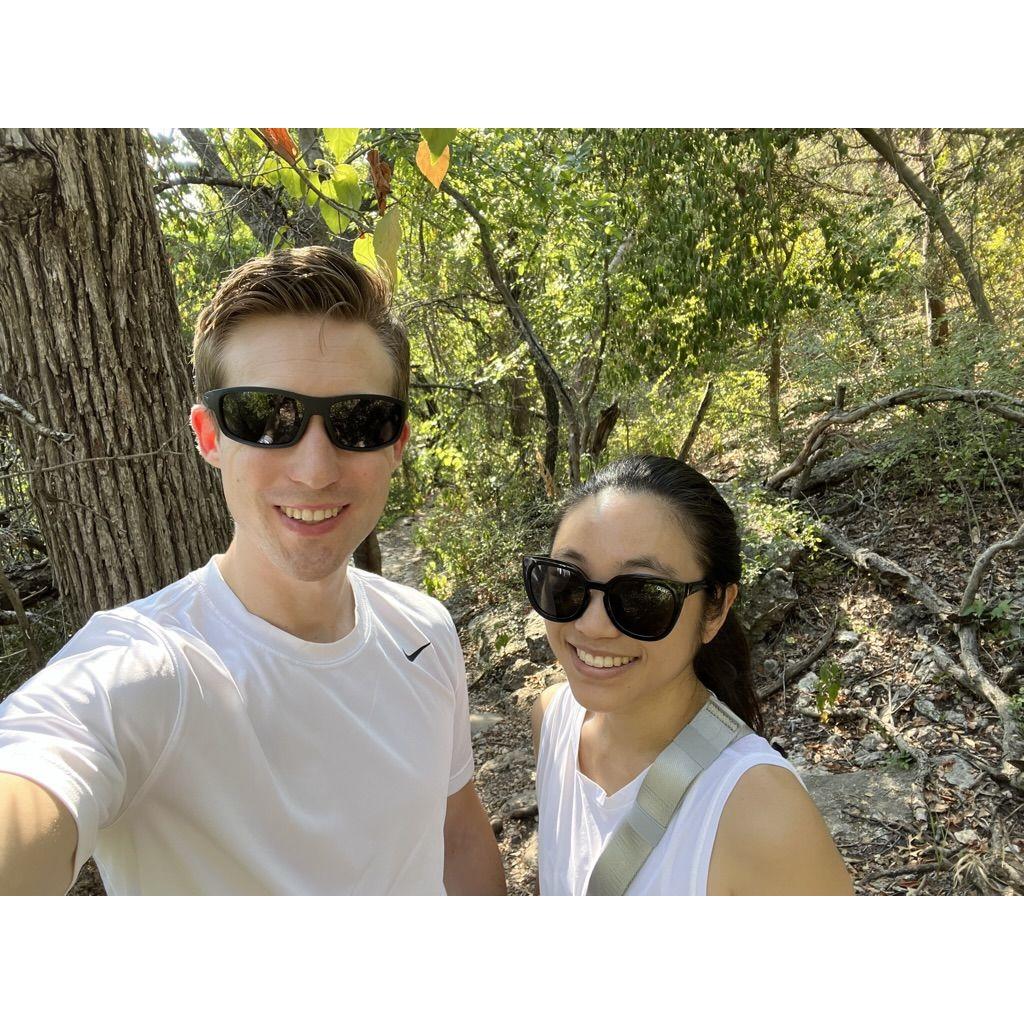 Hiking along Austin's many green belt trails