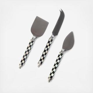 Courtly Check Supper Club 3-Piece Cheese Knife Set