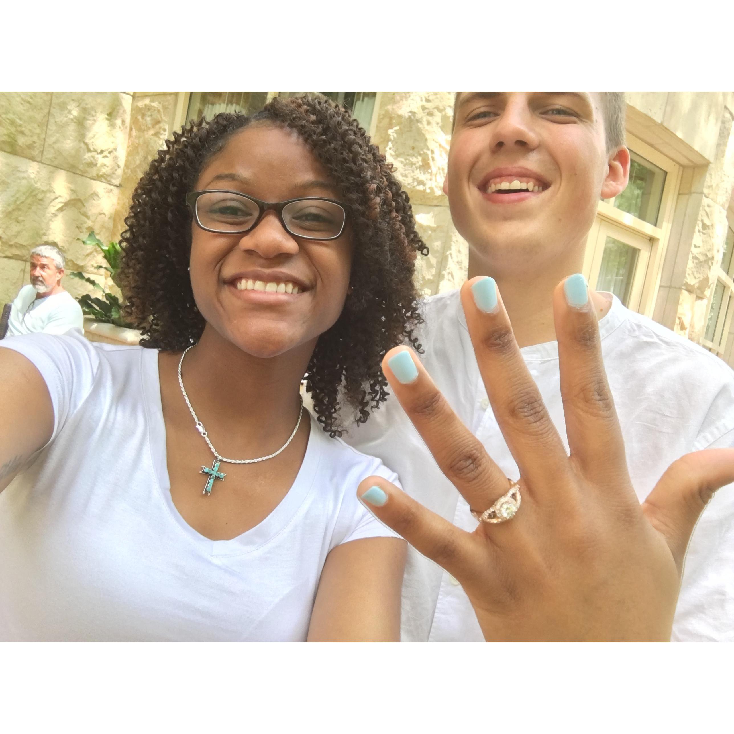 We got engaged!