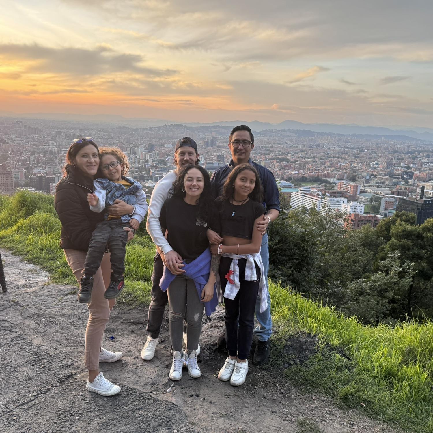 Con la familia in Bogota!