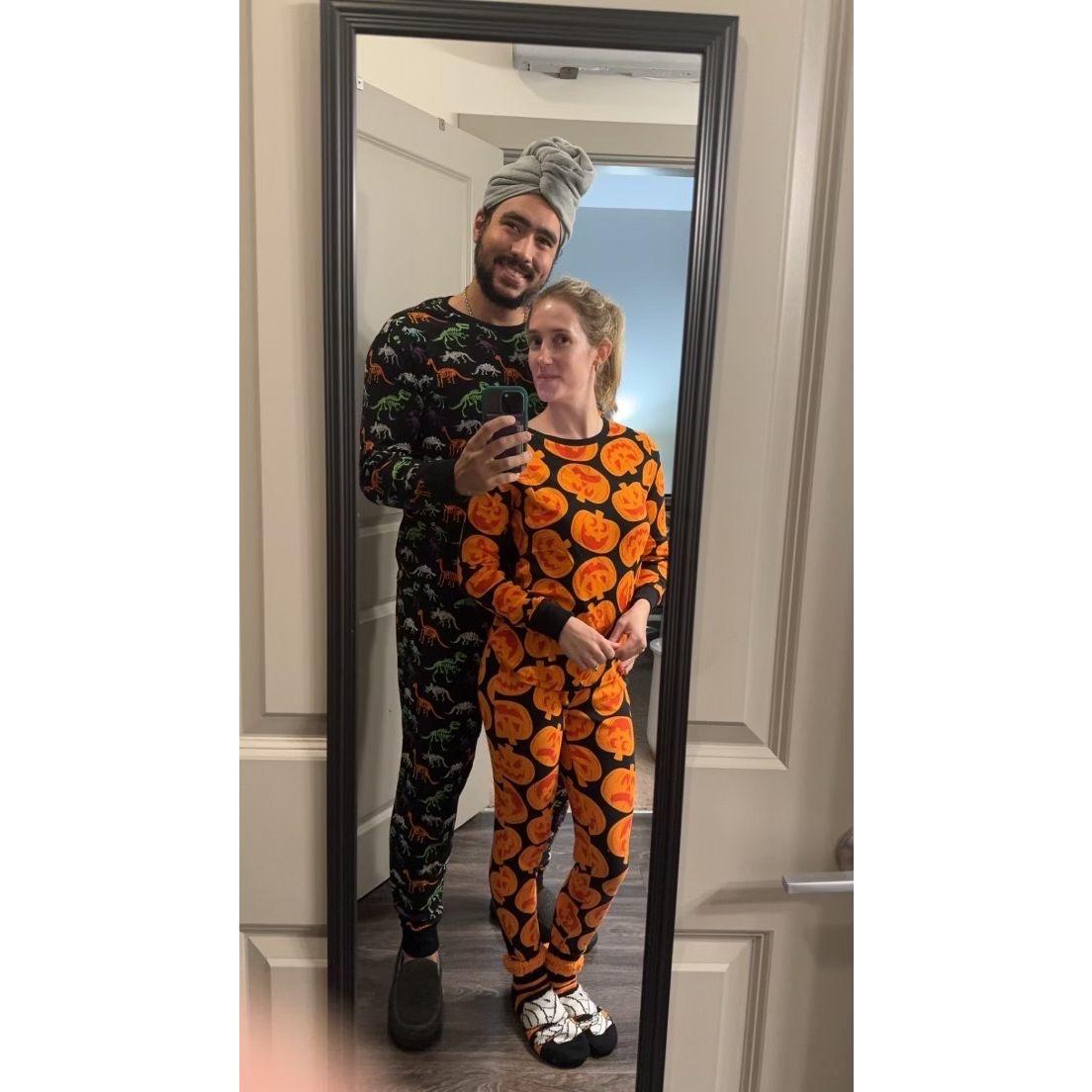 If you know us, we love Halloween and pajamas!