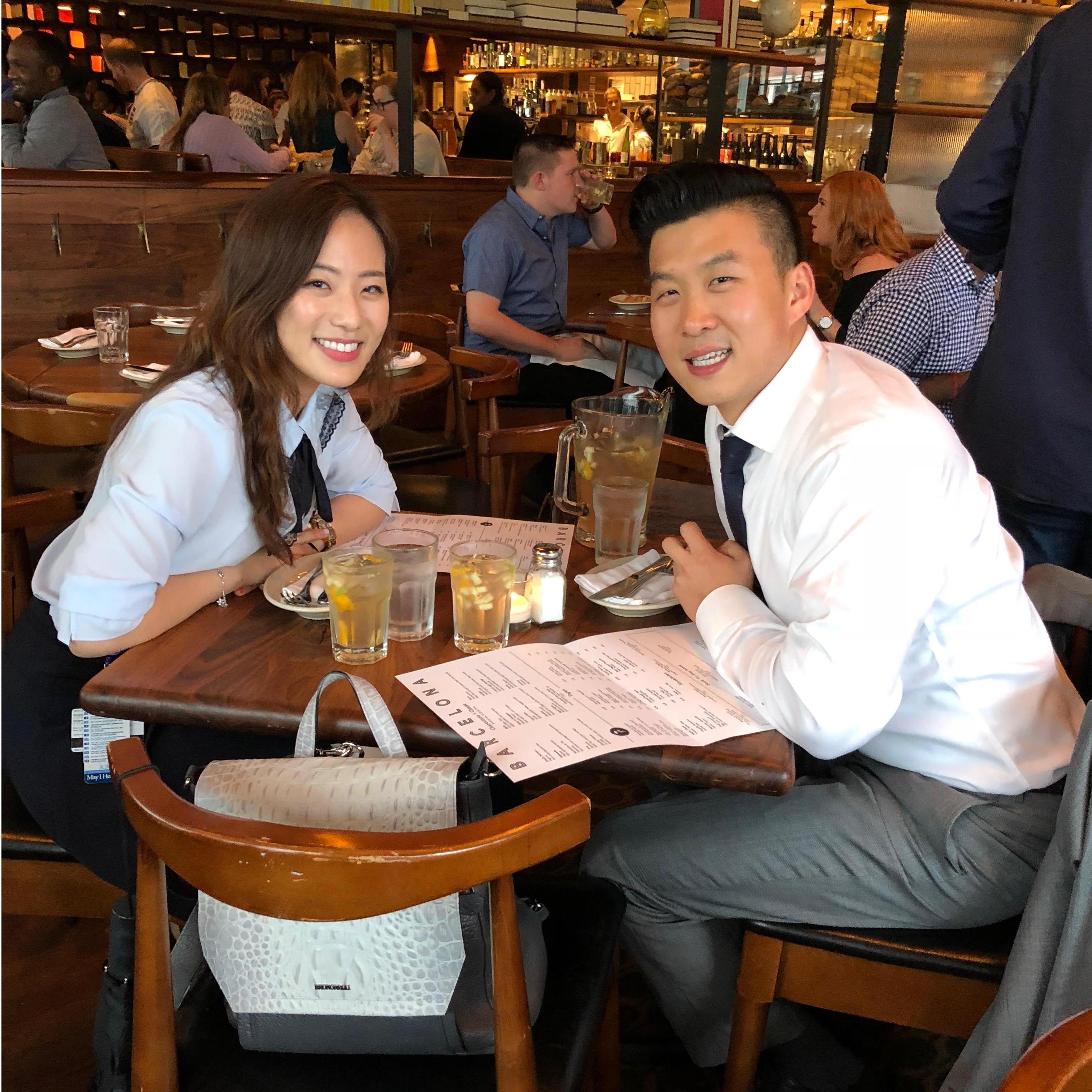 Our first ever date at Barcelona in the summer of 2018