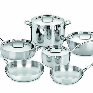 Cuisinart FCT-10 French Classic Tri-Ply Stainless 10-Piece Cookware Set