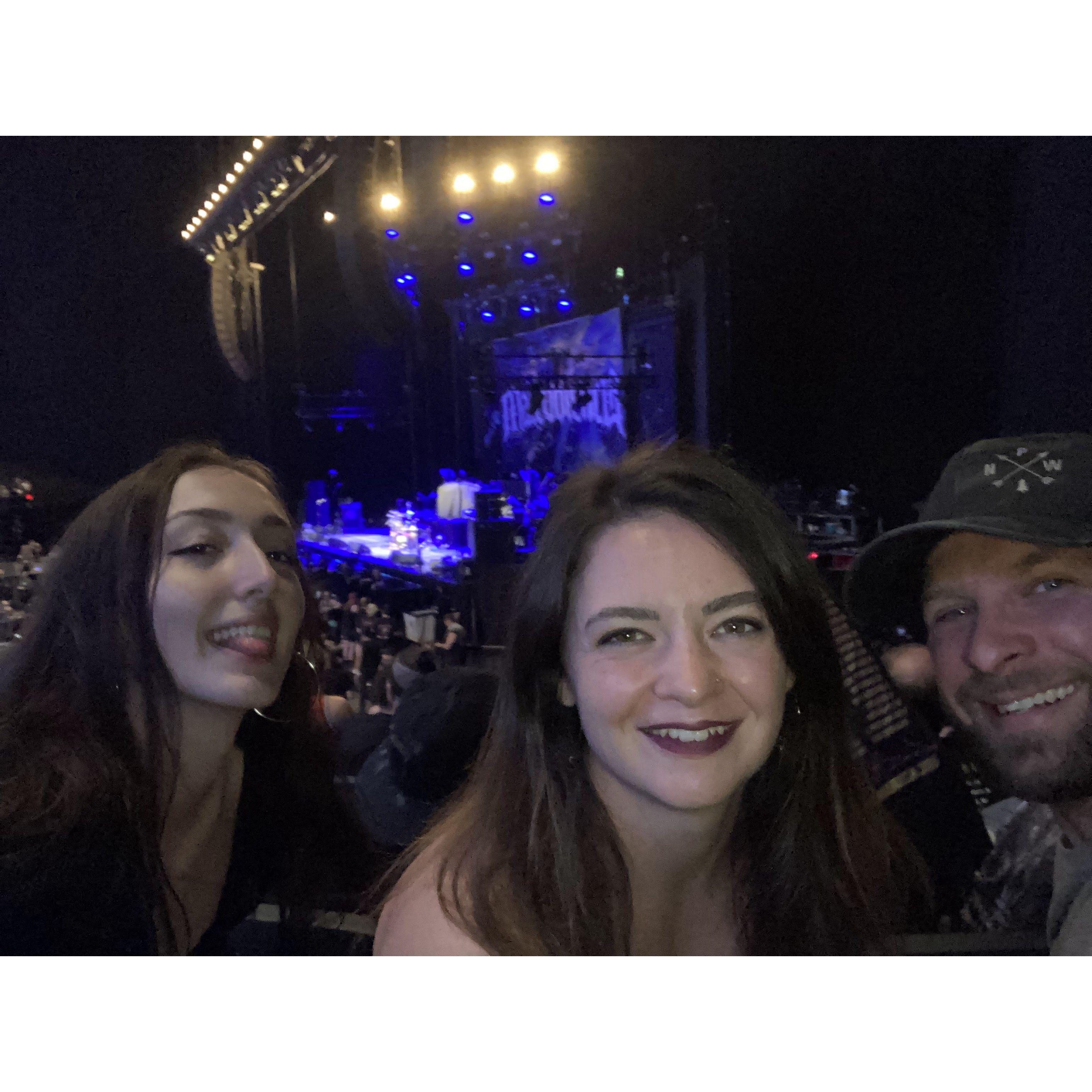 Mastodon and Lamb of God with the oldest daughter! Whole lot of headbanging!