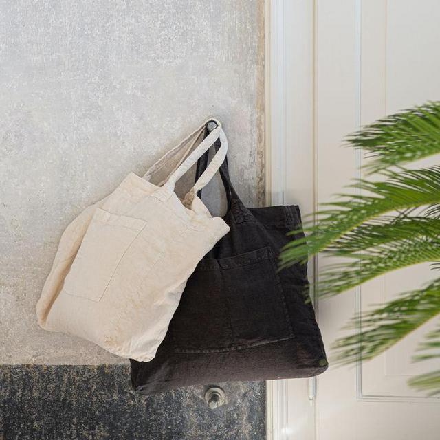 Linen Weekend Bag