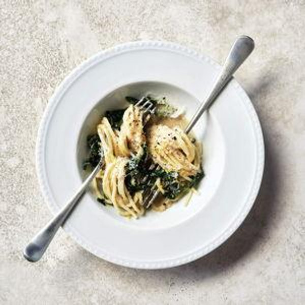 Set of 8 | Staccato White Porcelain Pasta Bowl | Crate & Barrel