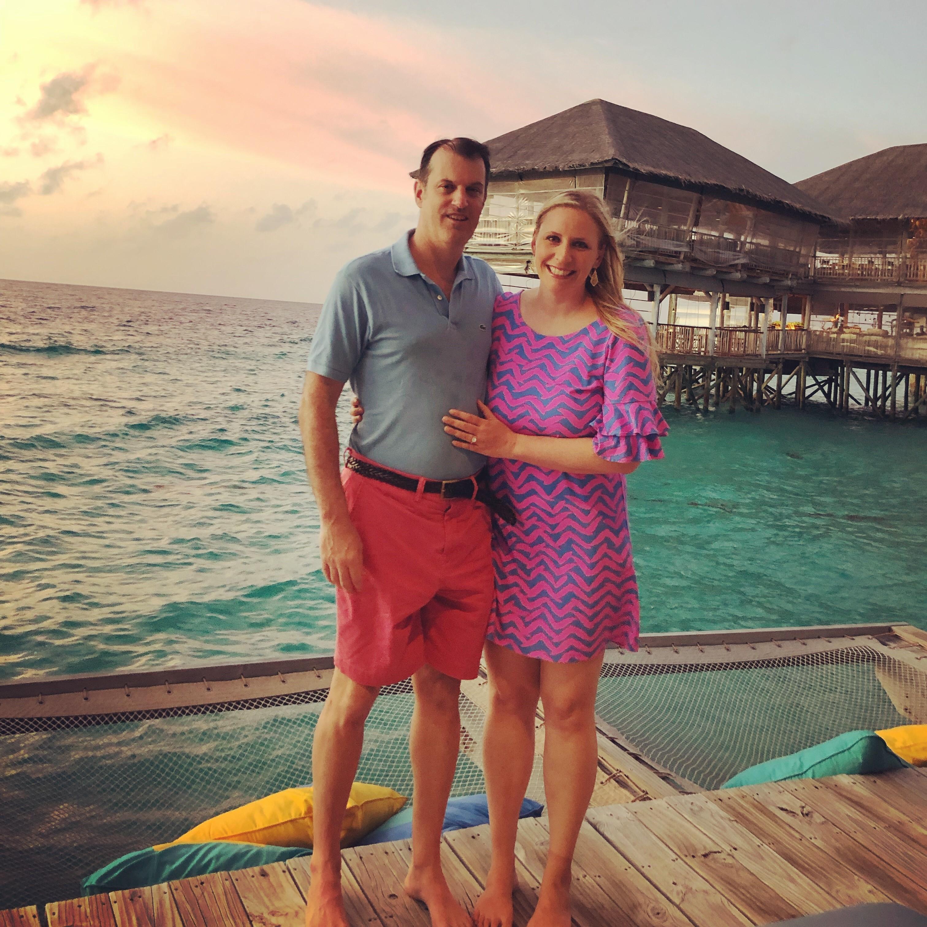 In Maldives celebrating the engagement
