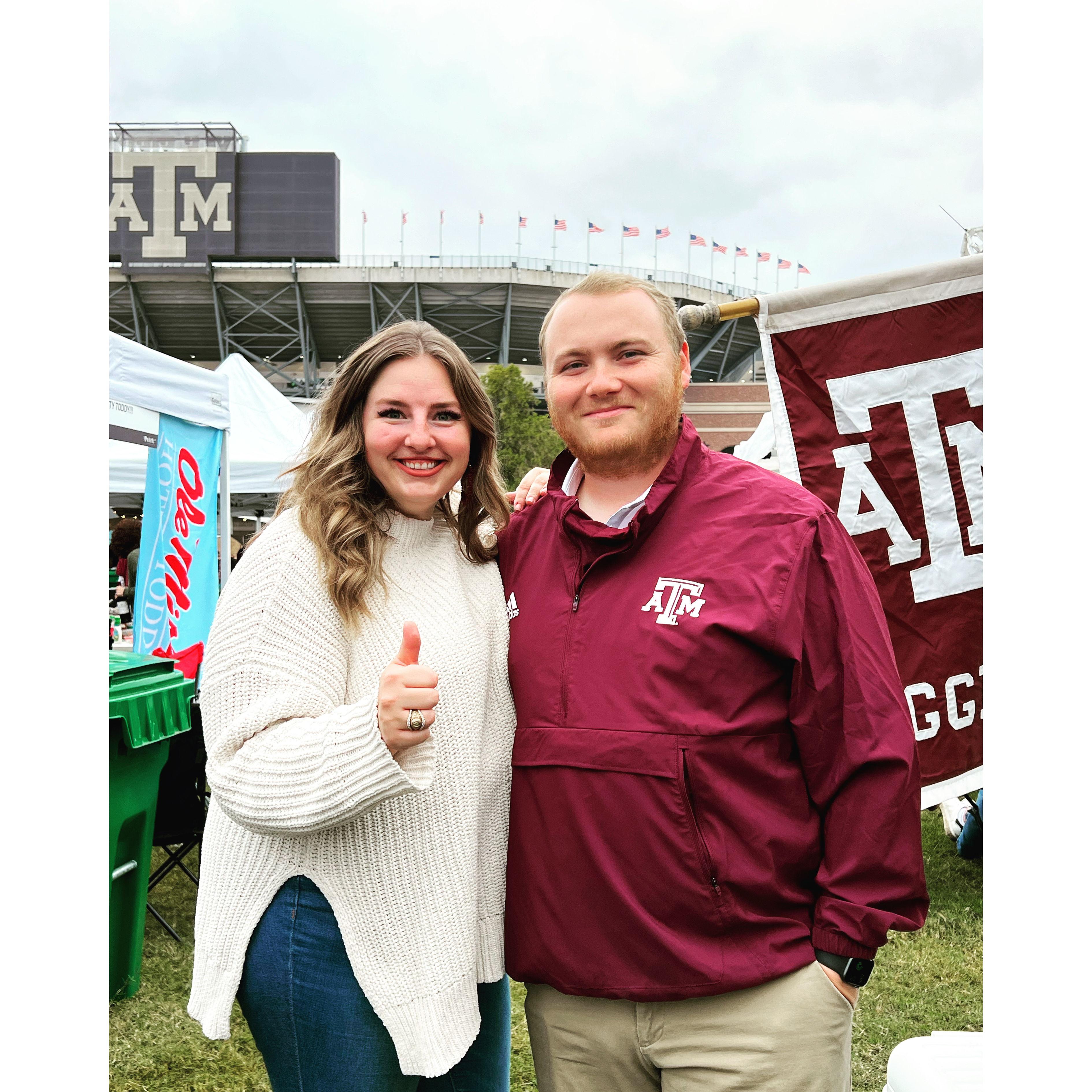 Zack's first of many trips to Texas A&M!