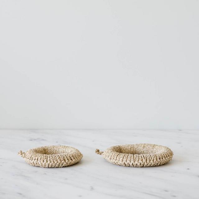 Woven jute trivet