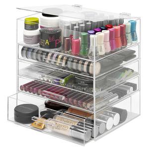 Whitmor 5-Tier Acrylic Cosmetic Organizer, Clear