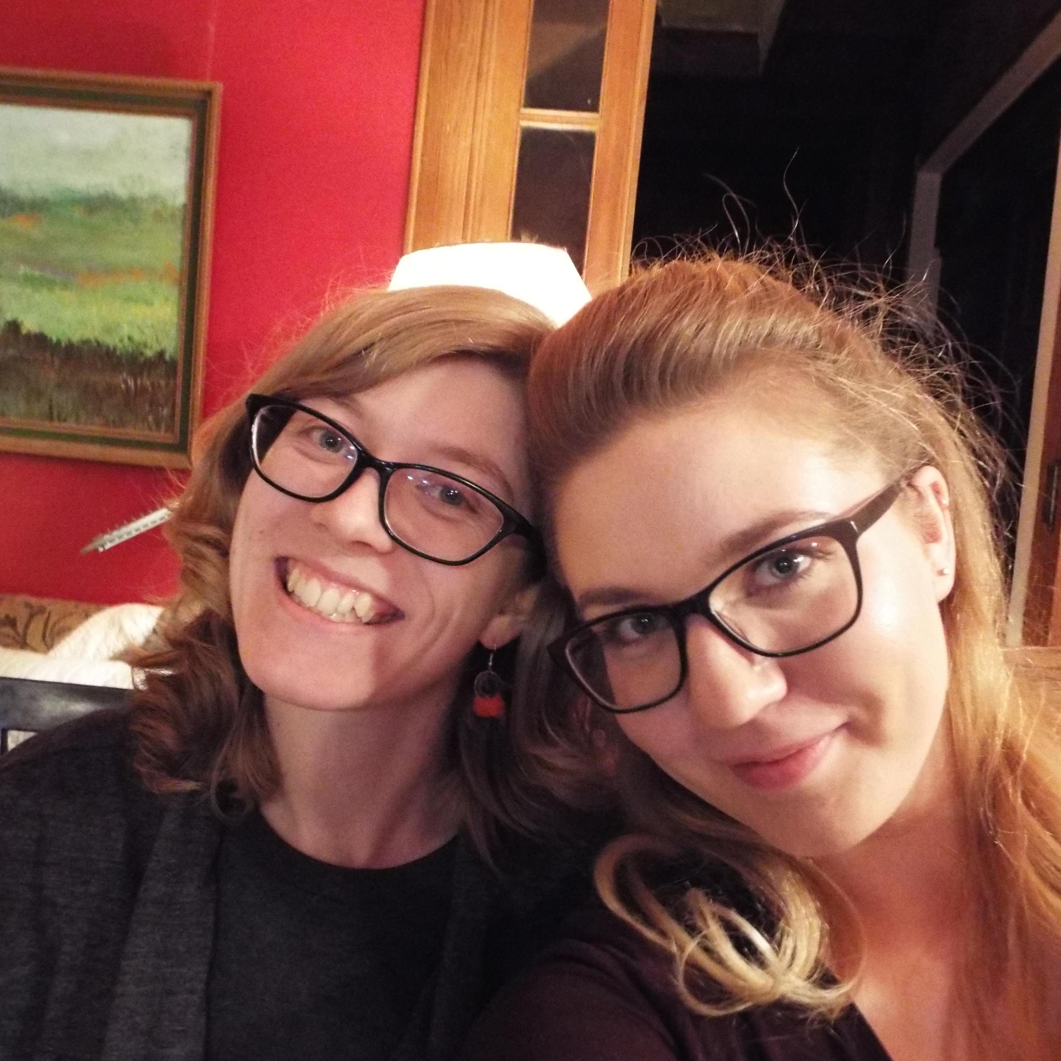 Erika and her favorite sister Ariel (woman of honor)