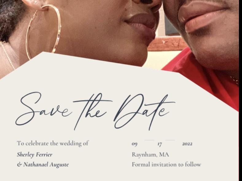 The Wedding Website of Sherley Ferrier and Nathanael Auguste