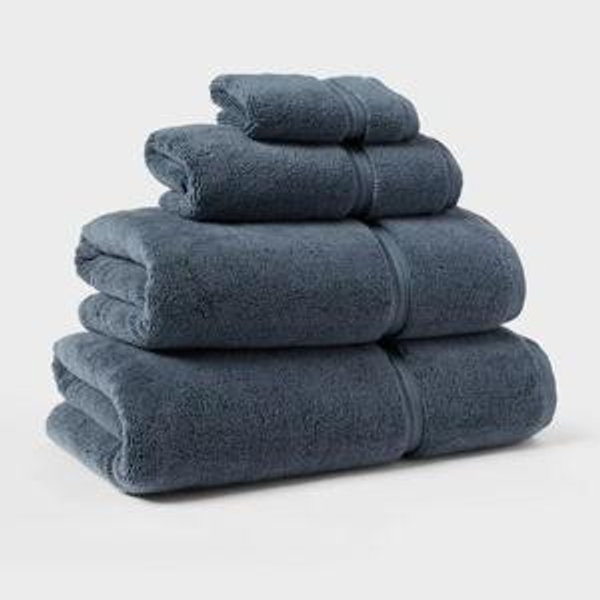 Oversized Spa Plush Bath Towel Slate Blue - Threshold™