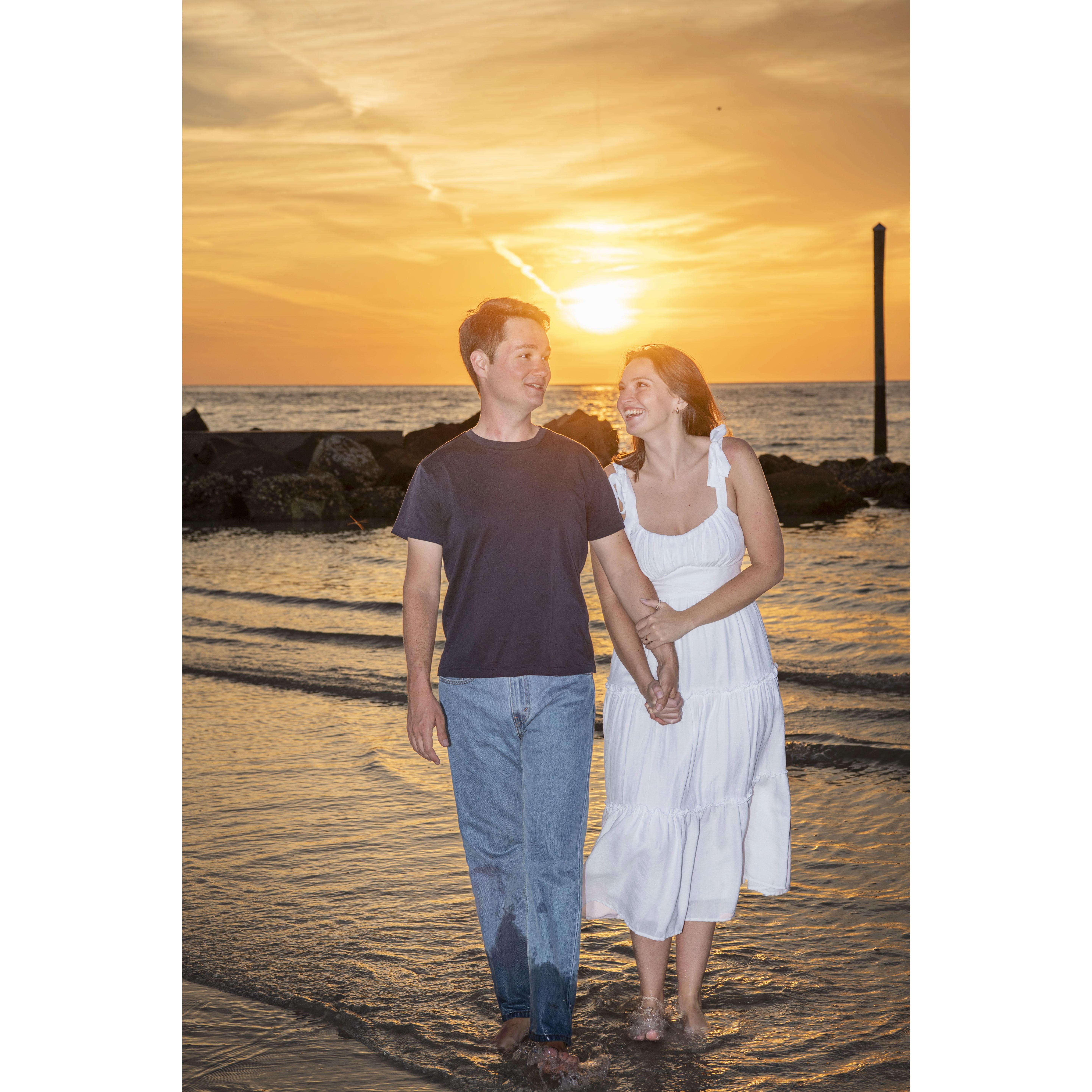 Our engagement session at our favorite beach, Honeymoon Island.