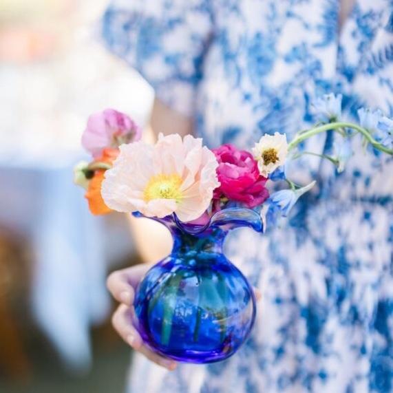 Vietri Cobalt Bud Vase