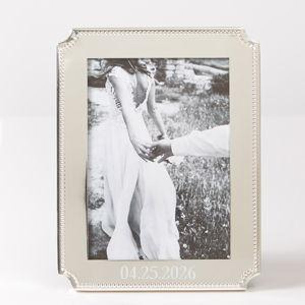 Celebration Beaded Photo Frame (5x7 Personalized with 04.25.2026)