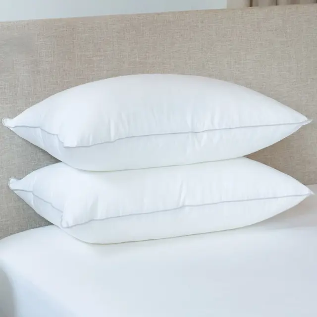 2 Pack Medium Down Alternative Bed Pillow - Standard/Queen | BOKSER HOME
