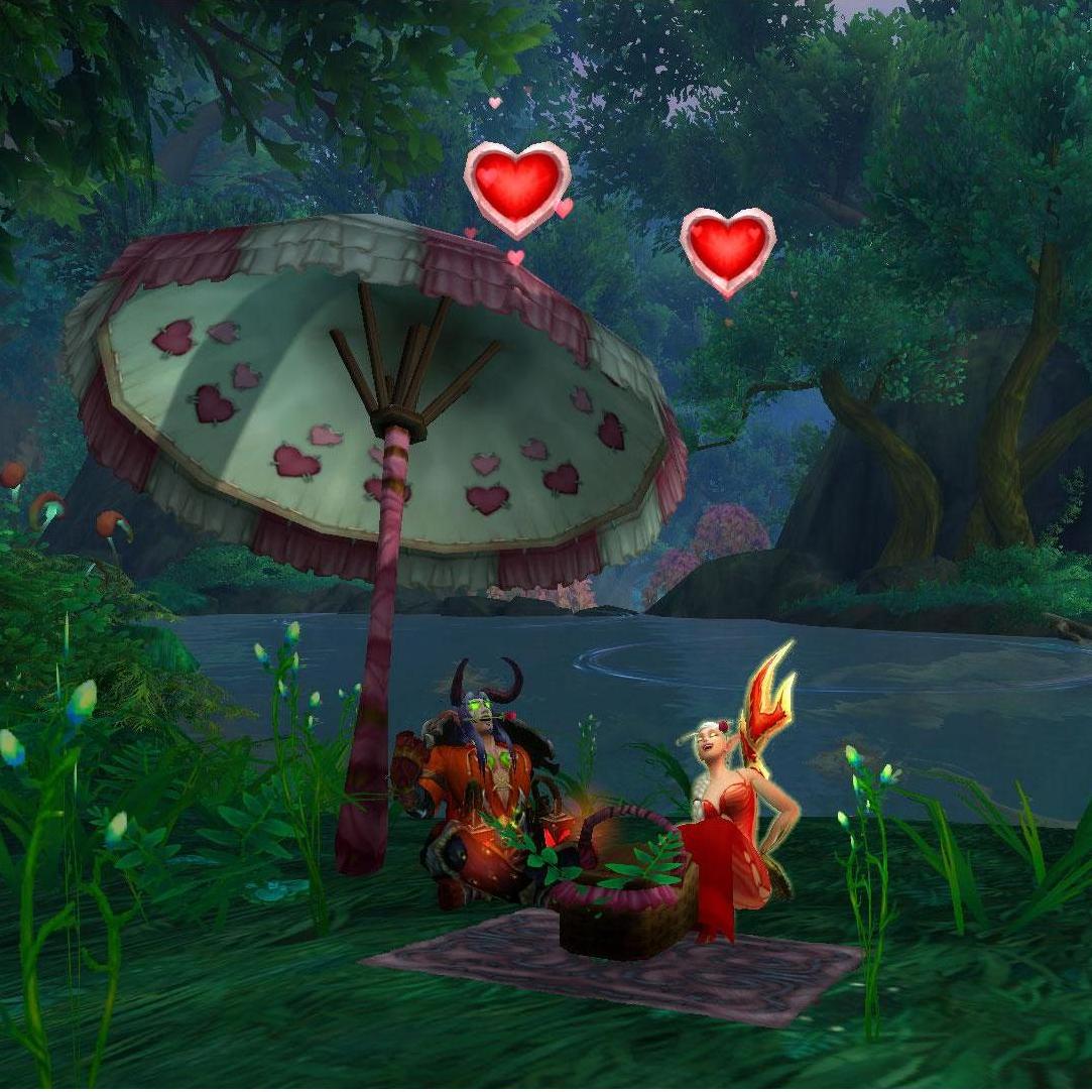 2018- Our first Valentine's Day in World of Warcraft. Nuestro primer Dia de San Valentin en World of Warcraft.