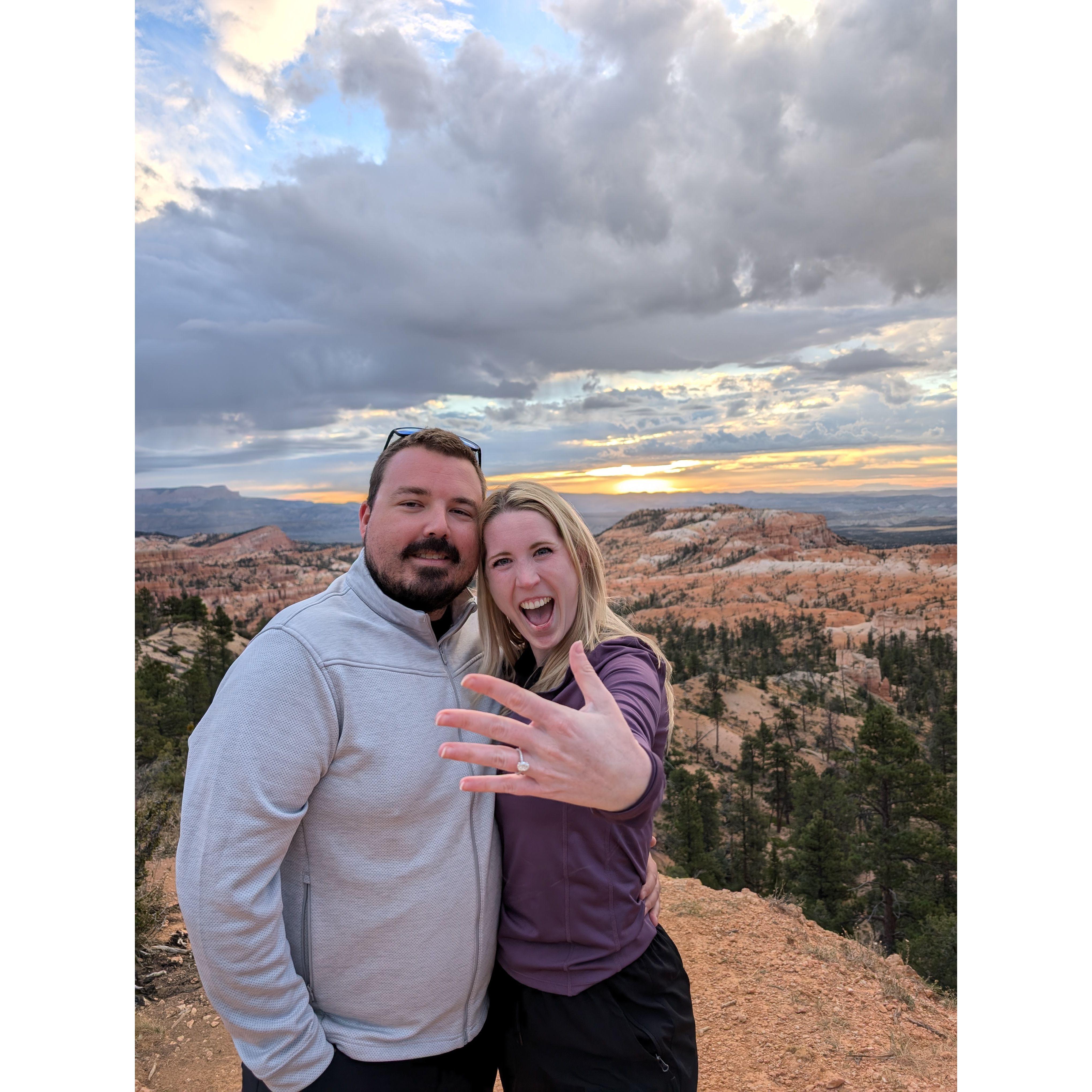 October 17, 2024 - ENGAGED! Bryce National Park, Utah