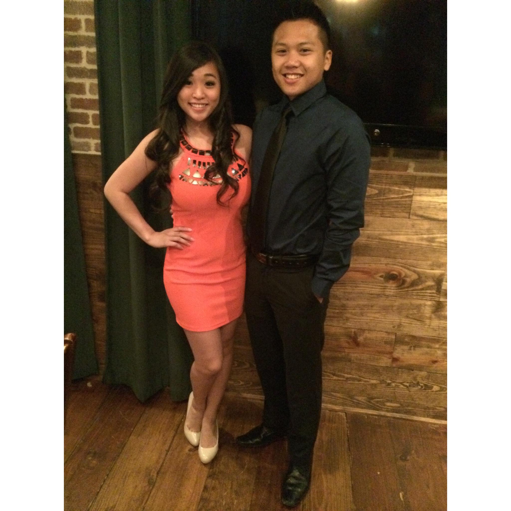 Catherine'e 21st birthday dinner! Also, the night Anthony first said “I love you.”