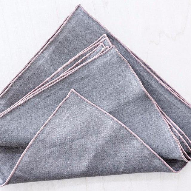 NPG Everyday Napkin Set of 6: Taupe and Rose