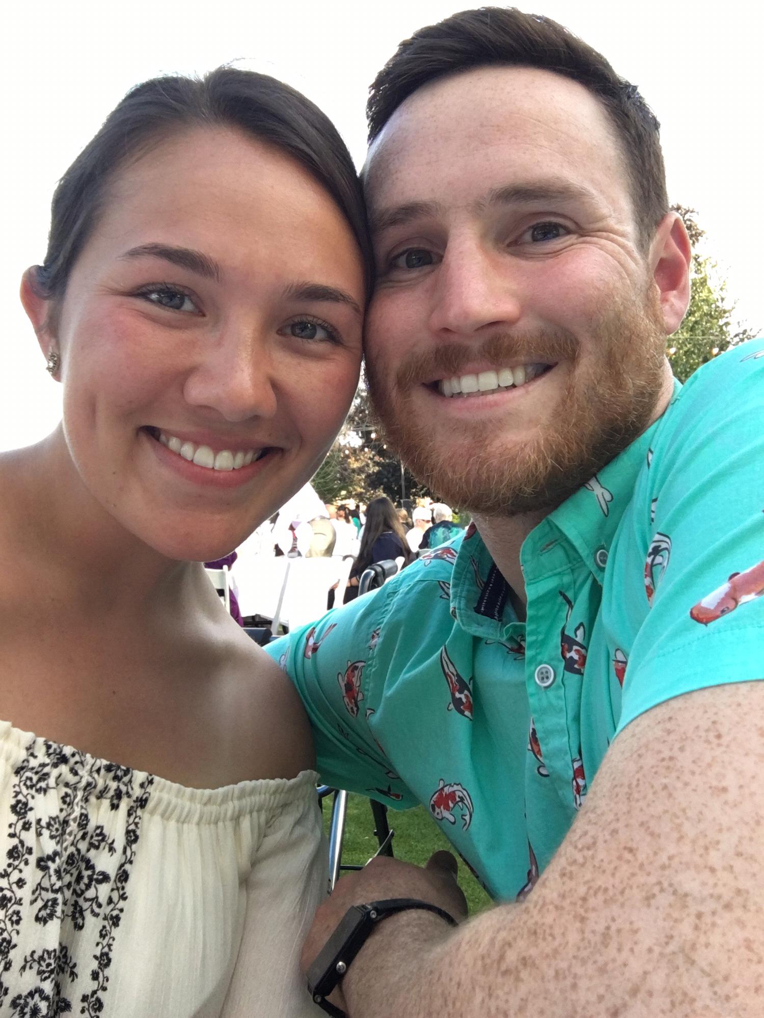 At Anisha and Geoff Hughes' wedding in Eugene, OR.