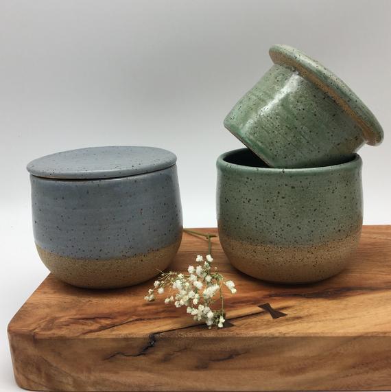 French Butter Crock. Handmade Butter Keeper. Ceramic Butter Dish.Wheel Thrown Butter Crock.House Warming Gift