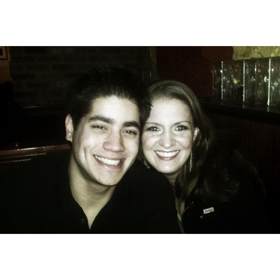 The first picture ever taken of us together