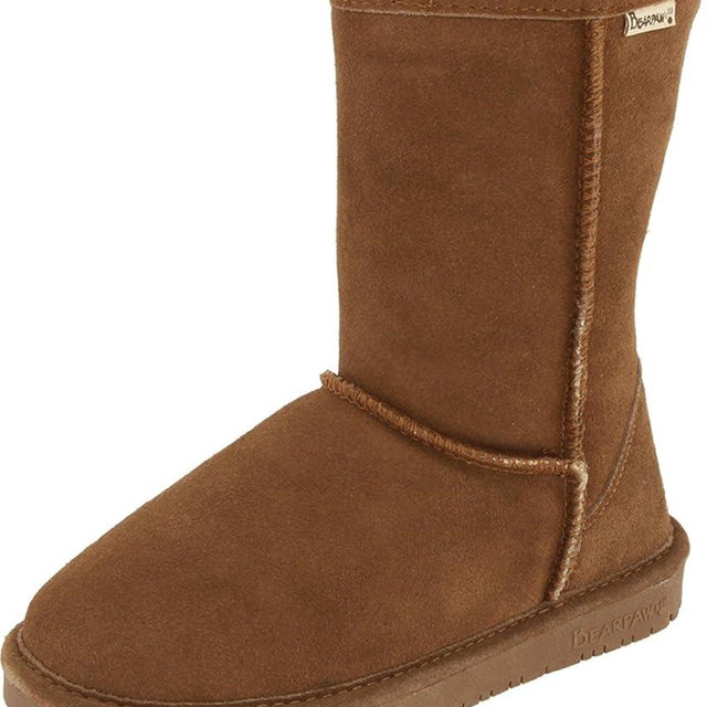 BEARPAW Emma Short Women's Classic Winter Slip On Boots, Lightweight Suede Boots, Multiple Colors