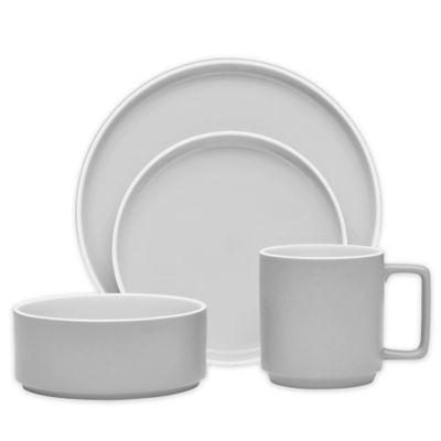 Noritake® ColorTrio Stax 16-Piece Dinnerware Set in Slate