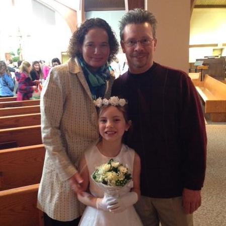 A very special day with a special person - Greg's goddaughter Rebecca's First Communion
