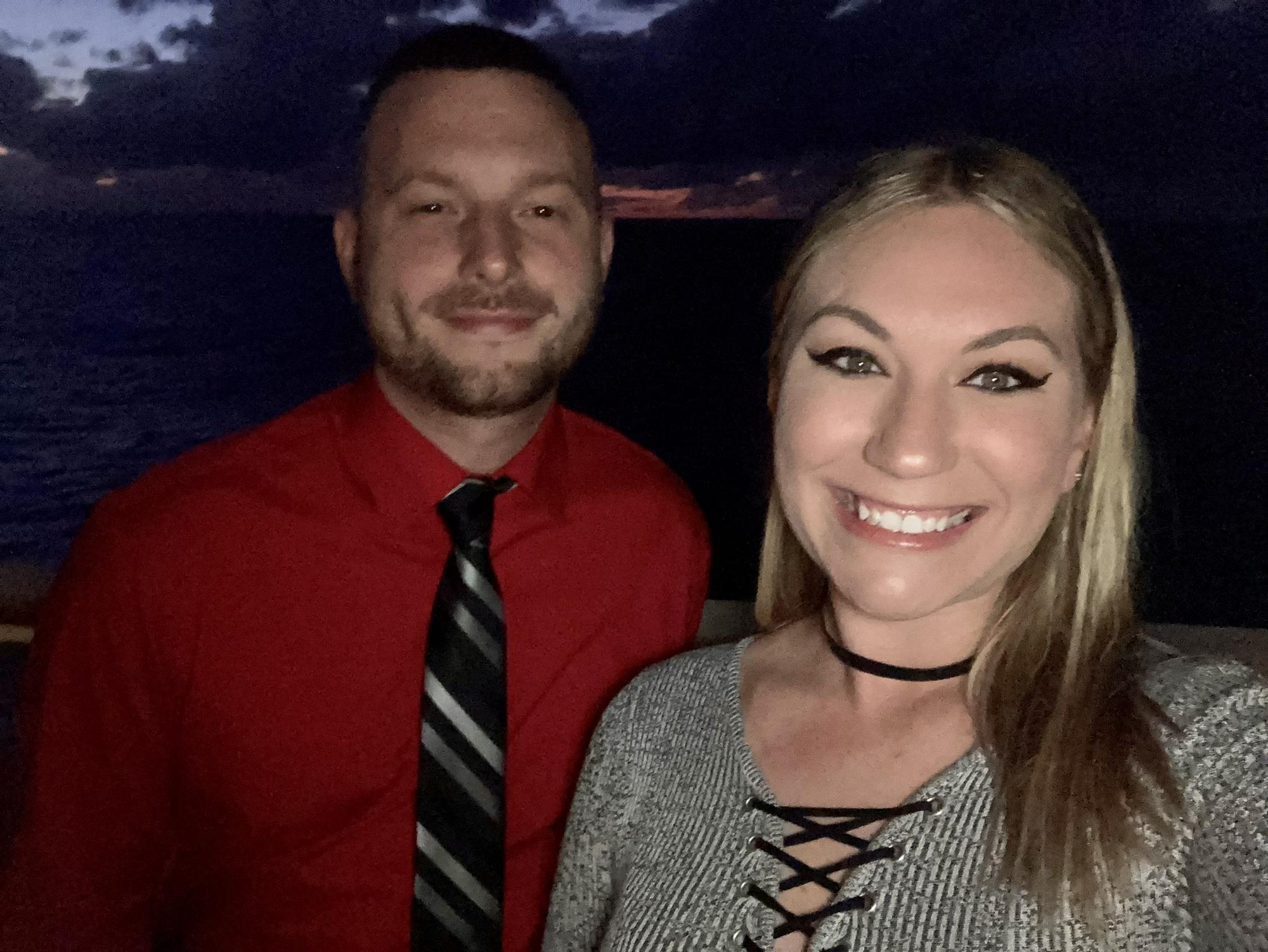 Just watched the sunset from the cruise ship balcony accompanied by a champagne toast!