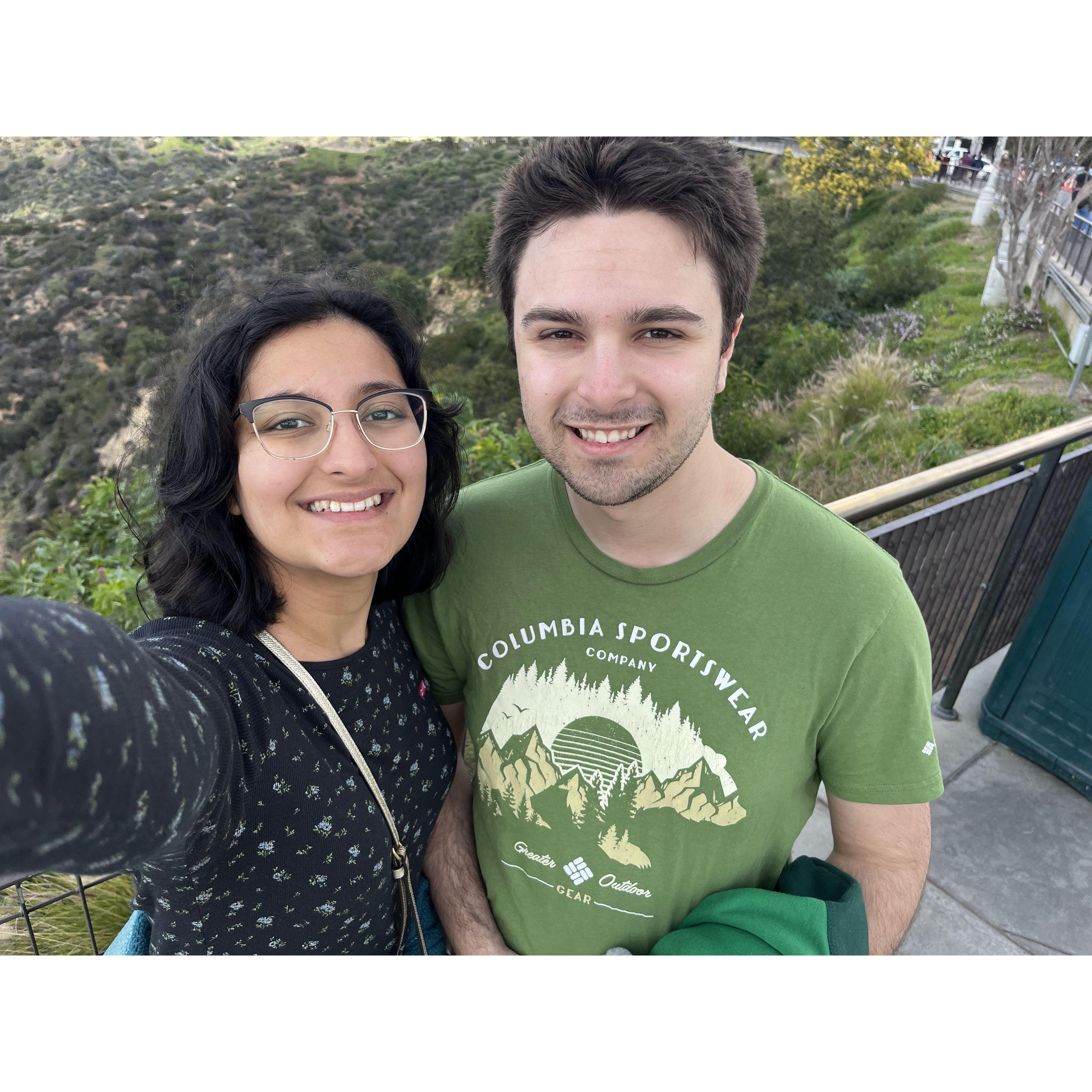 In front of Griffith Observatory. February 2023, Los Angeles, CA
