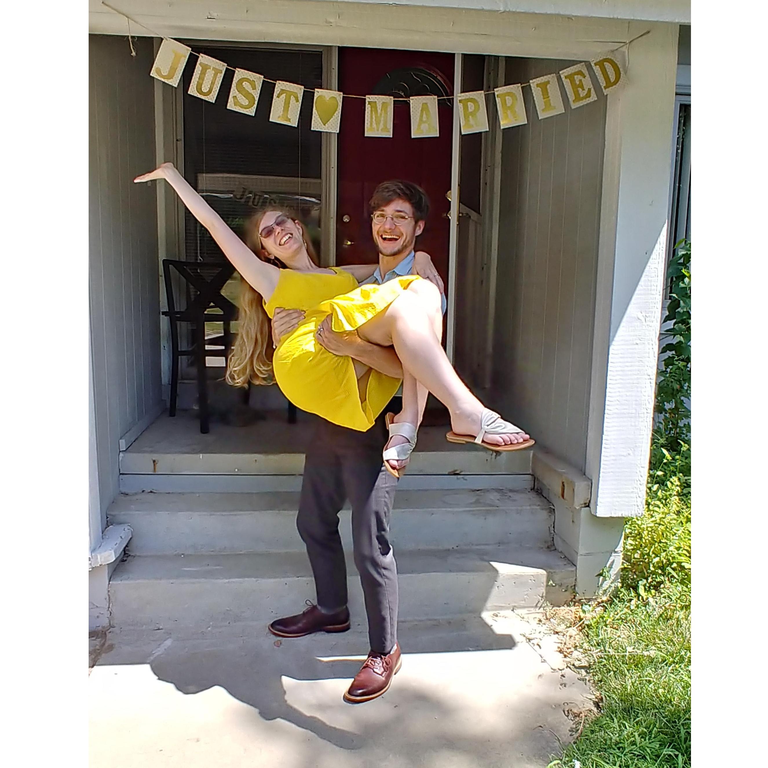 July 24, 2020: Our legal wedding day!