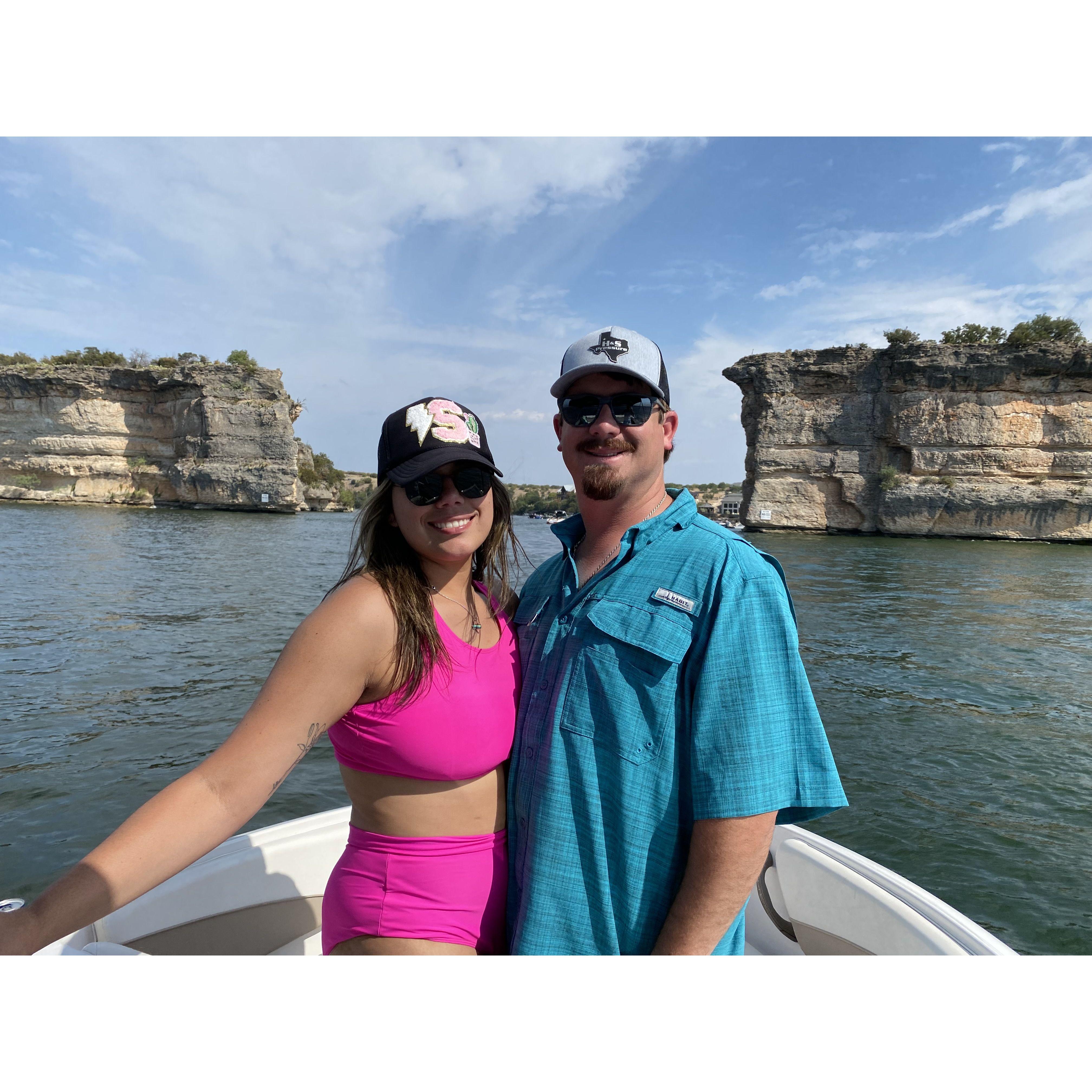 Our first lake trip🚤