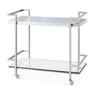 Velma Mirrored Bar Cart