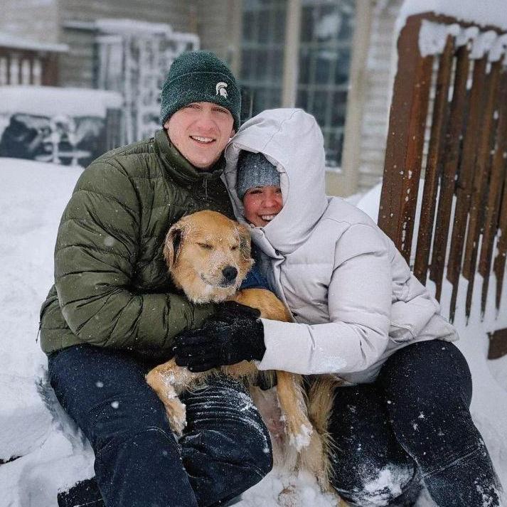 Cheryl and Molly's first Blizzard in St. Joe for Christmas 12/27/2022
