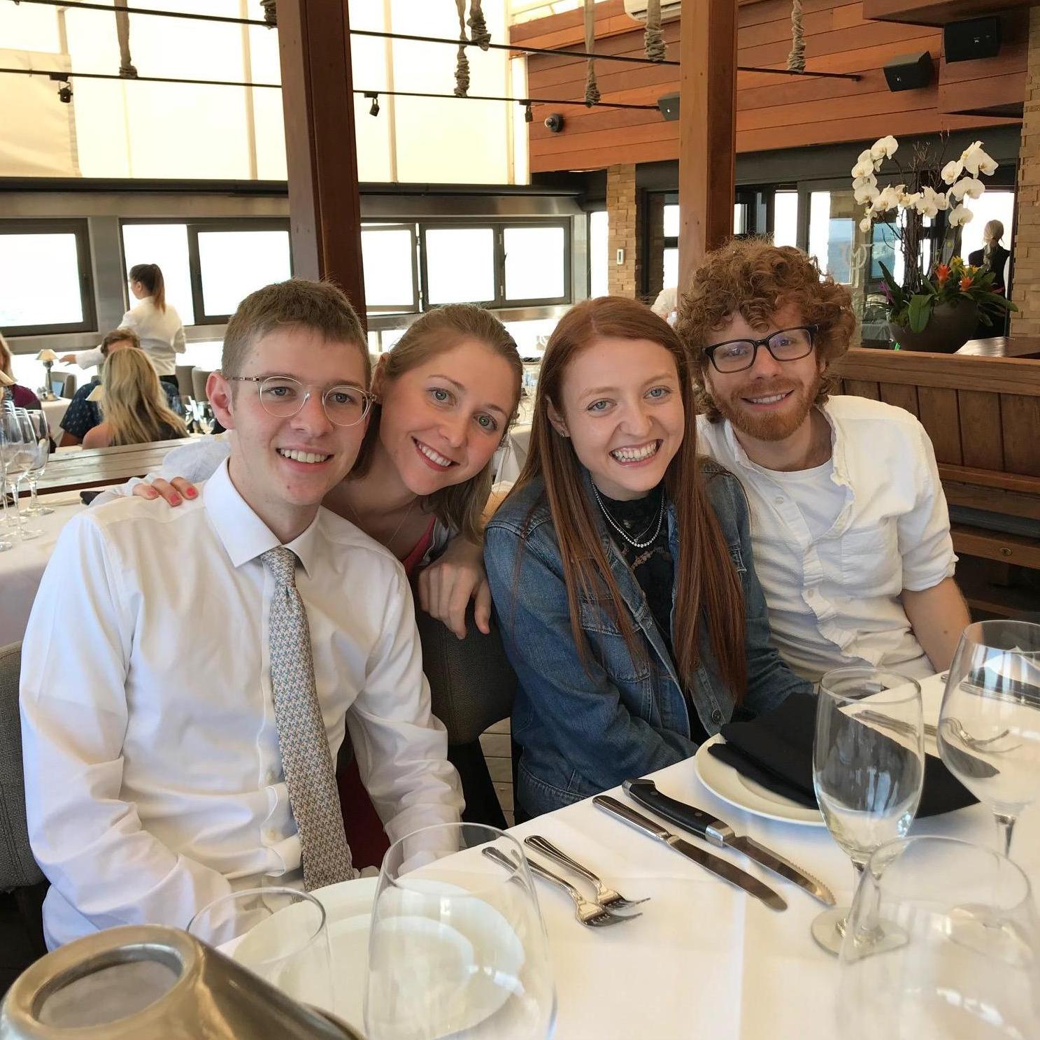 Celebrating Ian's high school graduation.