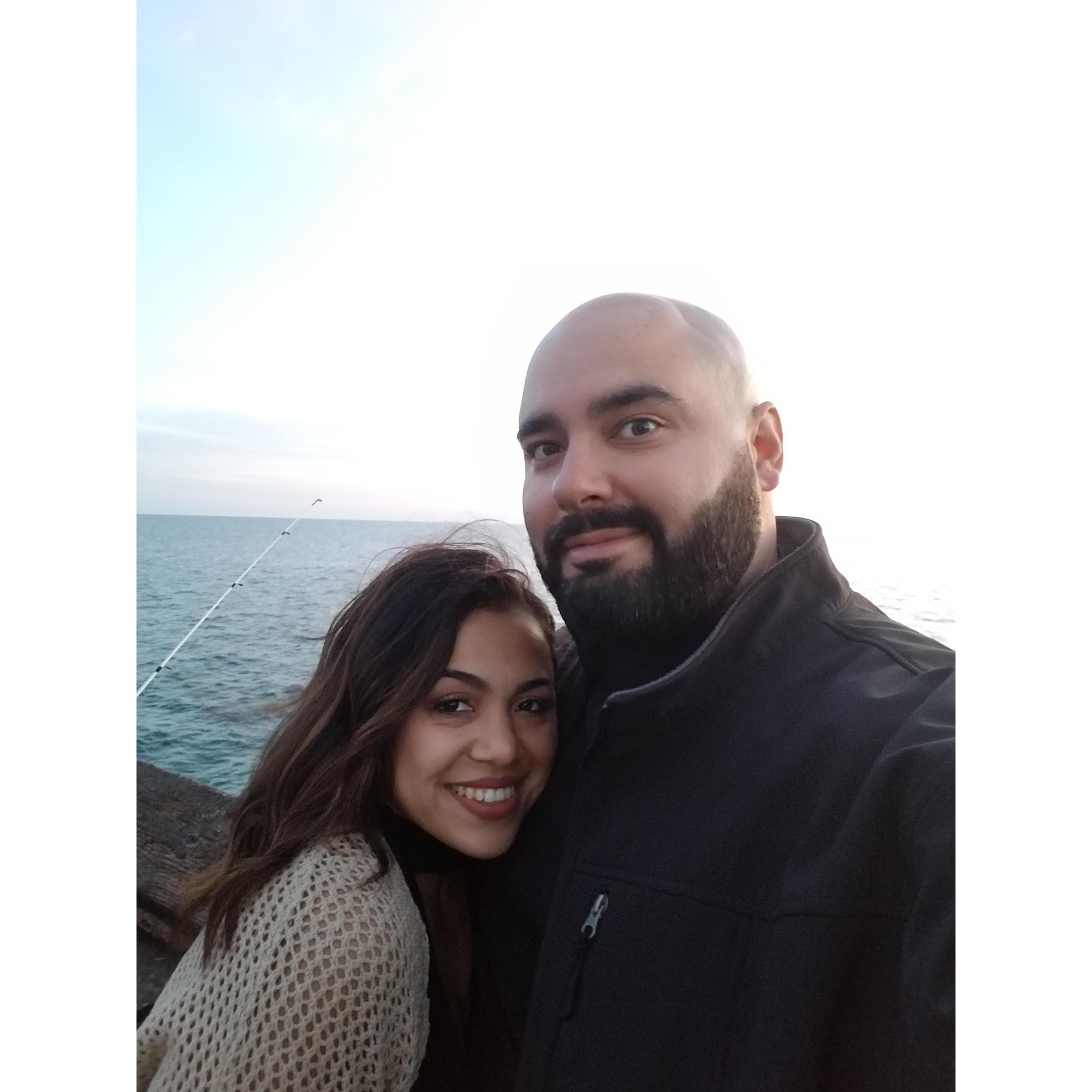 This was the first picture David let me take lol two months into dating :)