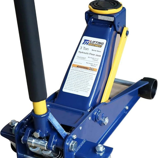 Floor Jack,Heavy Duty 3 Ton Floor Jack,Low Profile Hydraulic Jack, Steel Service Jack Quick Rise with Double Pump Quick Lift