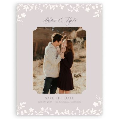Lavender Mist, Purple Wedding Digital Save the Date - Ysabeau Photo