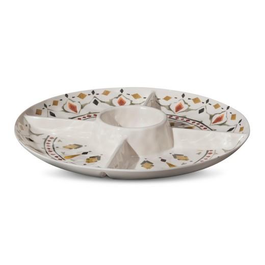 Medallion Melamine Chip and Dip Tray - Threshold™