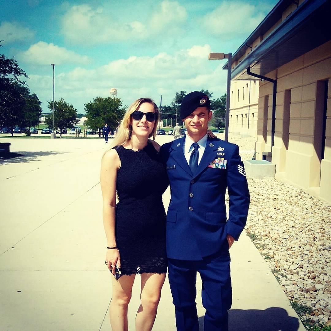 Tim graduates from the TACP schoolhouse in San Antonio