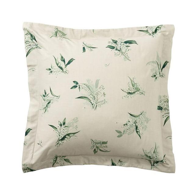 Monique Lhuillier Lily of the Valley Organic Cotton Sham, Euro