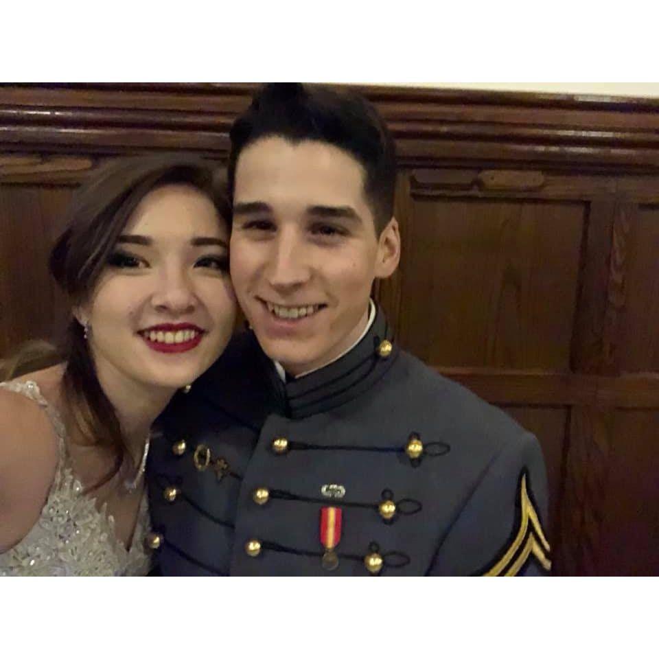 One of our favorite photos from our first West Point formal together.