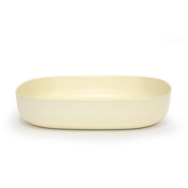 Bamboo Large Serving Dish - Off White